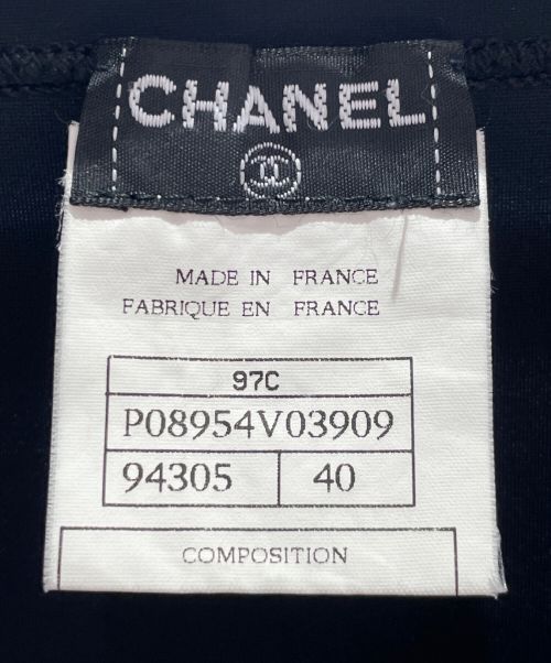 CHANEL（シャネル）CHANEL (シャネル) 半袖カットソー ブラック サイズ:40の古着・服飾アイテム