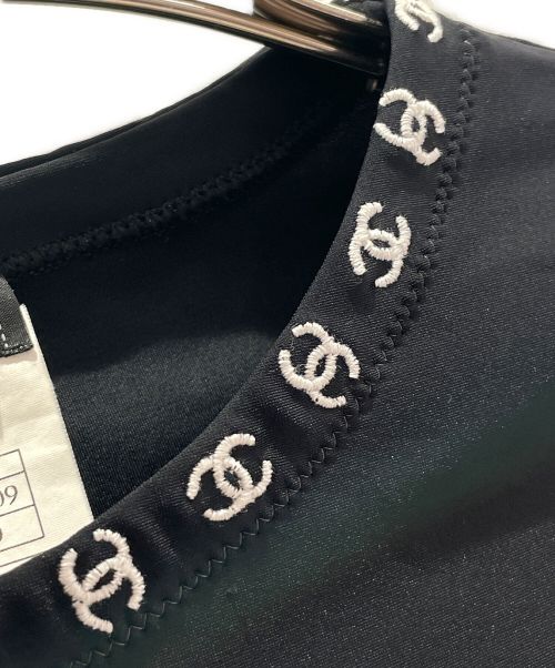 CHANEL（シャネル）CHANEL (シャネル) 半袖カットソー ブラック サイズ:40の古着・服飾アイテム