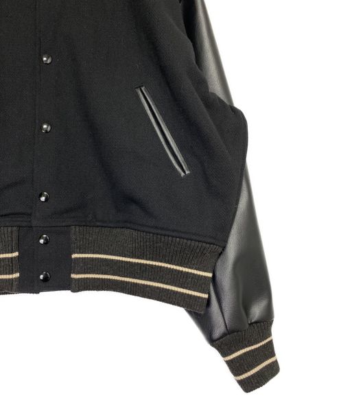 KAPITAL（キャピタル）KAPITAL (キャピタル) 40Sウールユニオンスタジャン グレー×ブラック サイズ:Lの古着・服飾アイテム