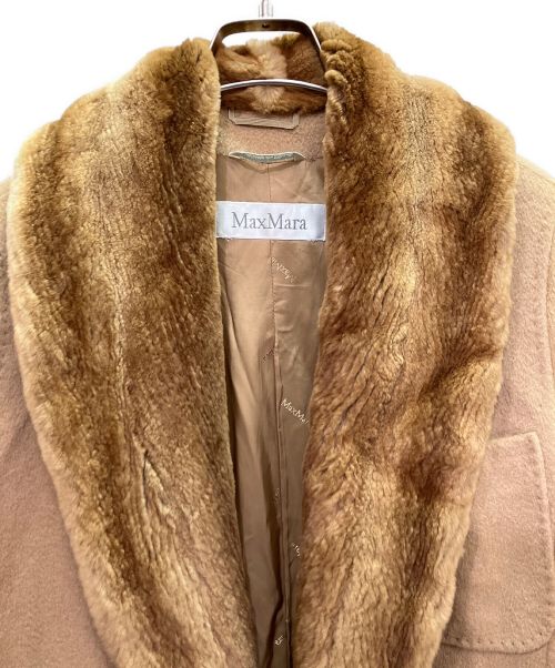 MaxMara（マックスマーラ）MaxMara (マックスマーラ) ガウンコート キャメル サイズ:Mの古着・服飾アイテム