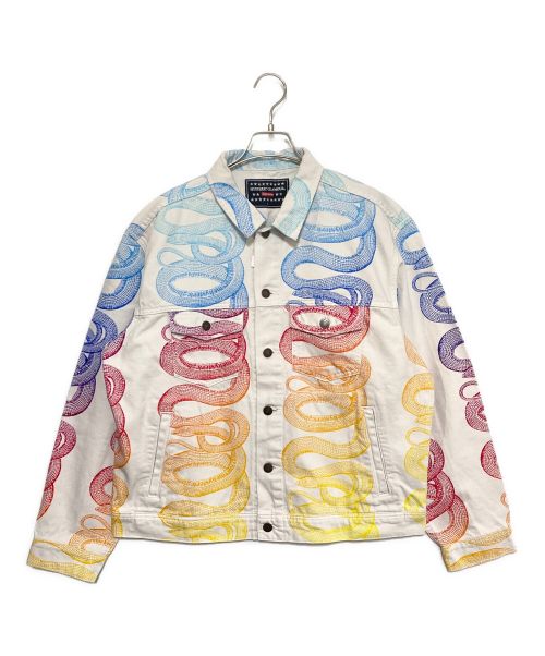 SUPREME（シュプリーム）SUPREME (シュプリーム) Hysteric Glamour (ヒステリックグラマー) Snake Denim Trucker Jacket マルチカラー サイズ:Lの古着・服飾アイテム