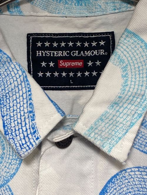 SUPREME（シュプリーム）SUPREME (シュプリーム) Hysteric Glamour (ヒステリックグラマー) Snake Denim Trucker Jacket マルチカラー サイズ:Lの古着・服飾アイテム