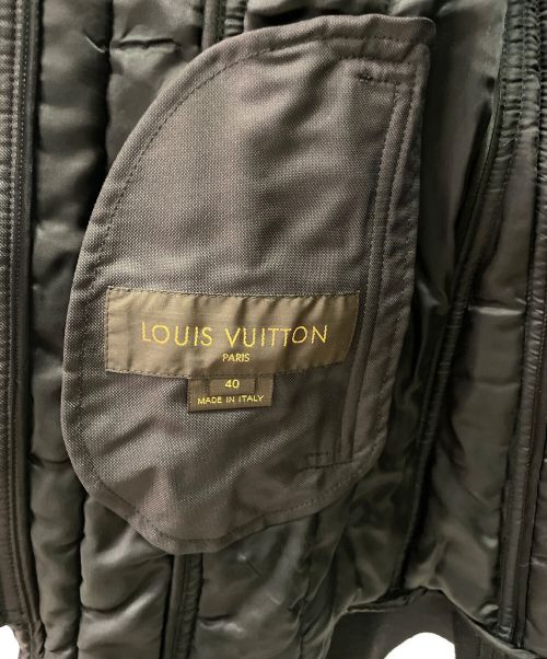 LOUIS VUITTON（ルイ ヴィトン）LOUIS VUITTON (ルイ ヴィトン) デザインナイロンジップジャケット ブラック サイズ:40の古着・服飾アイテム
