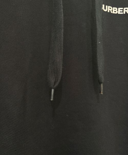 BURBERRY（バーバリー）BURBERRY (バーバリー) EKD PRINT COTTON BLEND HOODIE  ブラック サイズ:XXSの古着・服飾アイテム