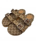 GUCCIグッチ）の古着「GGスライドサンダル」｜ベージュ