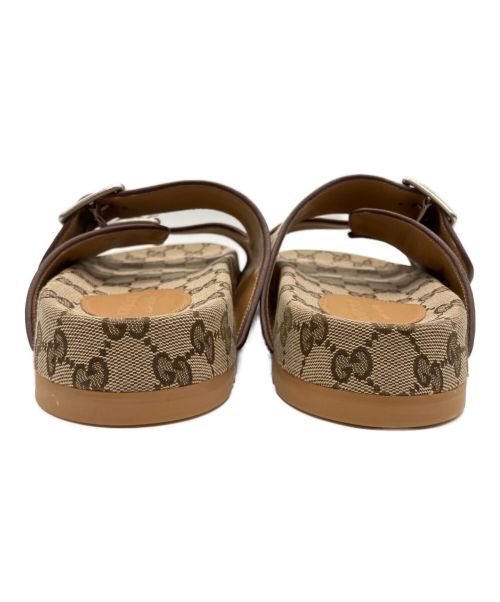 GUCCI（グッチ）GUCCI (グッチ) GGスライドサンダル ベージュ サイズ:8の古着・服飾アイテム