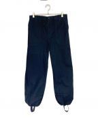 GUCCIグッチ）の古着「LOGO PATCH LOOSE PANT」｜ネイビー