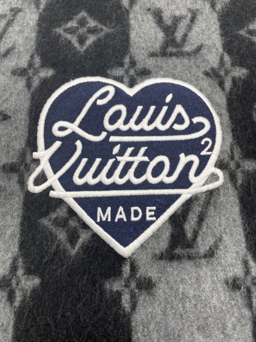 LOUIS VUITTON（ルイ ヴィトン）LOUIS VUITTON (ルイ ヴィトン) エシャルプ ストライプマフラー ブラック×グレー サイズ:-の古着・服飾アイテム