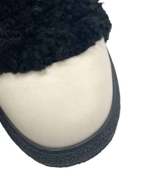 CHANEL（シャネル）CHANEL (シャネル) ムートン切替ブーツ ブラック サイズ:36の古着・服飾アイテム