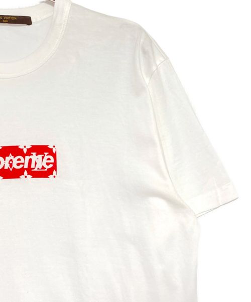 LOUIS VUITTON（ルイ ヴィトン）LOUIS VUITTON (ルイ ヴィトン) SUPREME (シュプリーム) Box Logo Tee ホワイト サイズ:Sの古着・服飾アイテム