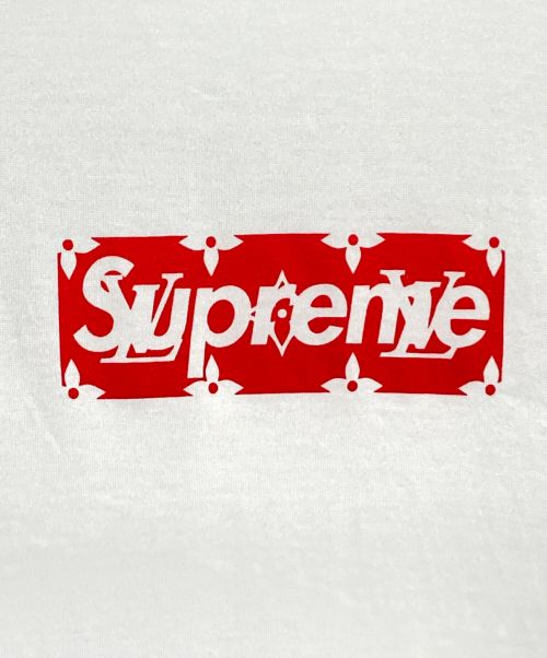 LOUIS VUITTON（ルイ ヴィトン）LOUIS VUITTON (ルイ ヴィトン) SUPREME (シュプリーム) Box Logo Tee ホワイト サイズ:Sの古着・服飾アイテム