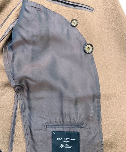 TAGLIATORE（タリアトーレ）TAGLIATORE (タリアトーレ) VESVIOヴェスビオ キャメル ダブル ブレストジャケット ブラウン サイズ:46の古着・服飾アイテム