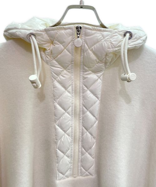 MONCLER（モンクレール）MONCLER (モンクレール) ダウン切替ポンチョケープ ホワイト サイズ:FREEの古着・服飾アイテム