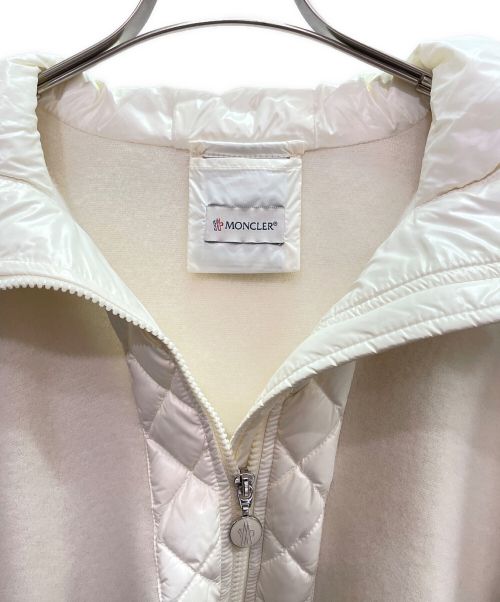 MONCLER（モンクレール）MONCLER (モンクレール) ダウン切替ポンチョケープ ホワイト サイズ:FREEの古着・服飾アイテム