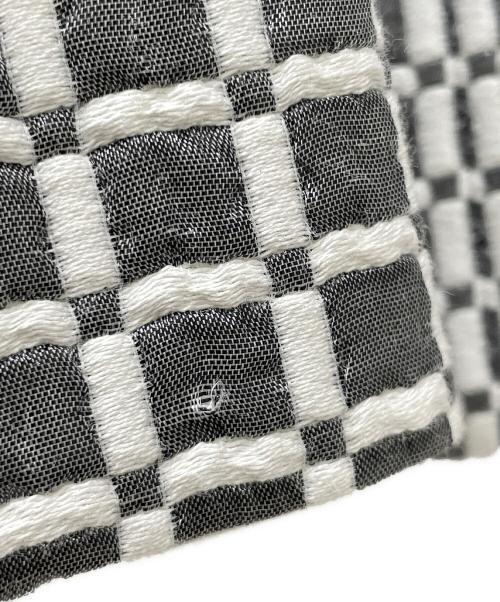 CHANEL（シャネル）CHANEL (シャネル) ラメ台形スカート ライトグレー×ホワイト サイズ:34の古着・服飾アイテム