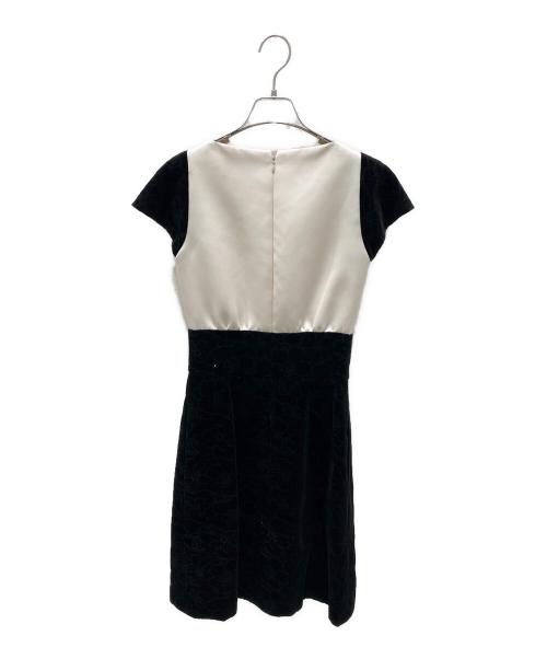 CHANEL（シャネル）CHANEL (シャネル) 切り替えワンピース ベージュ×ブラック サイズ:34の古着・服飾アイテム