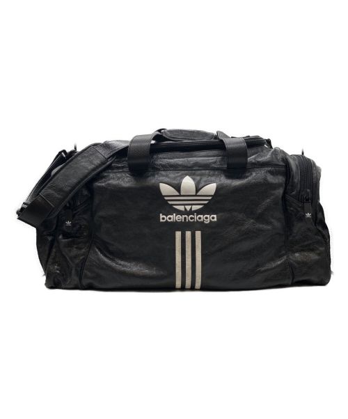 BALENCIAGA（バレンシアガ）BALENCIAGA (バレンシアガ) adidas Originals (アディダスオリジナル) GYM BAG(ジムバッグ)/ボストンバッグ/ショルダーバッグ ブラック×ホワイト サイズ:-の古着・服飾アイテム