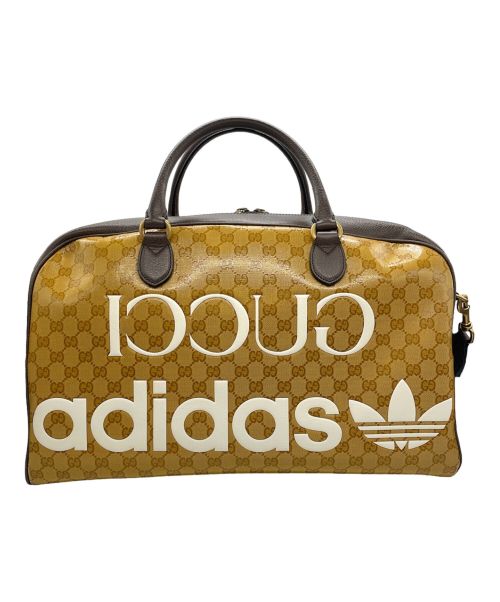 GUCCI（グッチ）GUCCI (グッチ) adidas Originals (アディダスオリジナル) Large Duffle Bag ベージュ×ブラウン サイズ:-の古着・服飾アイテム