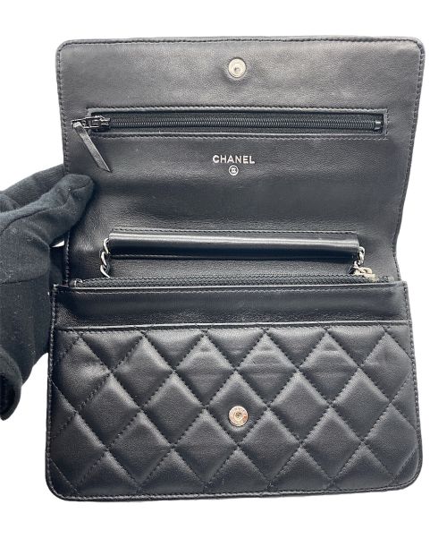 CHANEL（シャネル）CHANEL (シャネル) マトラッセショルダーウォレット ブラックの古着・服飾アイテム