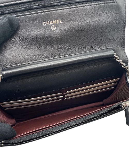 CHANEL（シャネル）CHANEL (シャネル) マトラッセショルダーウォレット ブラックの古着・服飾アイテム