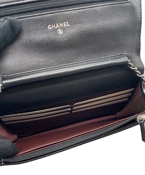 CHANEL（シャネル）CHANEL (シャネル) ショルダーチェーンウォレット ブラックの古着・服飾アイテム