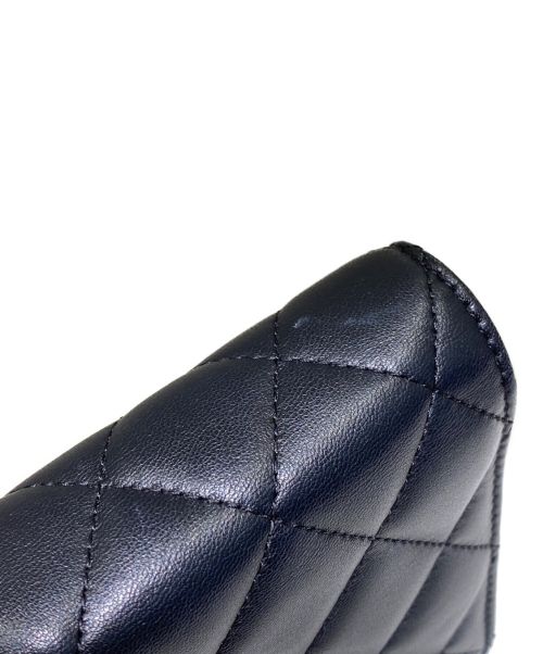 CHANEL（シャネル）CHANEL (シャネル) ショルダーチェーンウォレット ブラックの古着・服飾アイテム