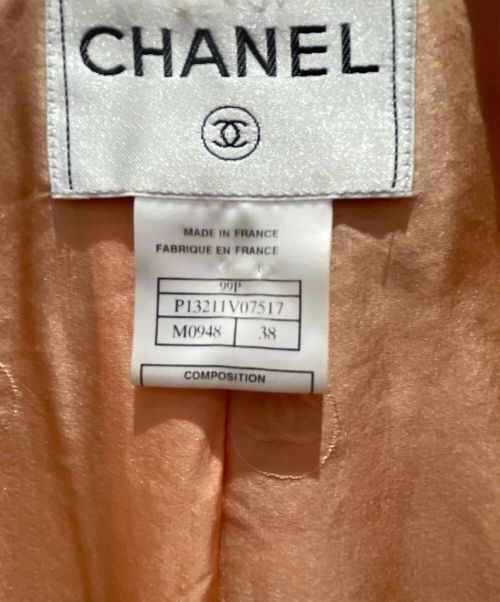 CHANEL（シャネル）CHANEL (シャネル) ツイードセットアップ ピンク サイズ:38の古着・服飾アイテム