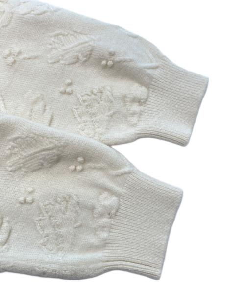 CHANEL（シャネル）CHANEL (シャネル) カシミヤウールニットワンピース P70970K10170 2021年製 ホワイト サイズ:34の古着・服飾アイテム