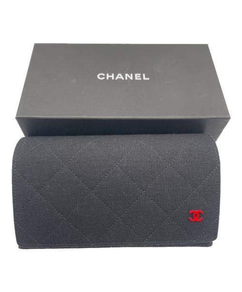 CHANEL（シャネル）CHANEL (シャネル) ココマークテンプルサングラス ブラックの古着・服飾アイテム