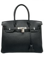 HERMESエルメス）の古着「バーキン 30」｜ブラック×シルバー金具