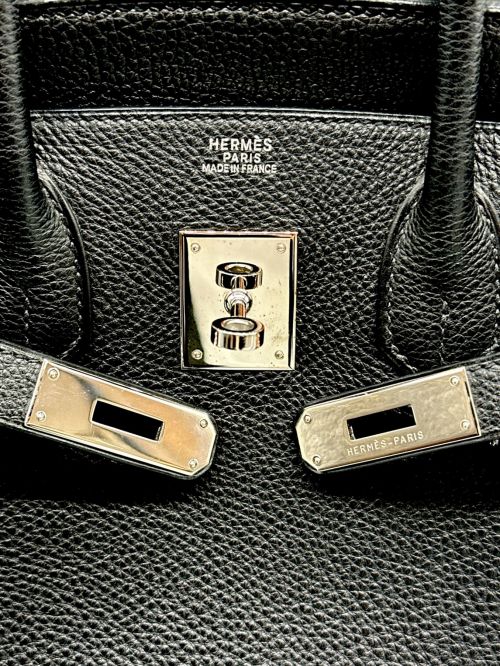 HERMES（エルメス）HERMES (エルメス) バーキン 30 ブラック×シルバー金具 サイズ:30の古着・服飾アイテム