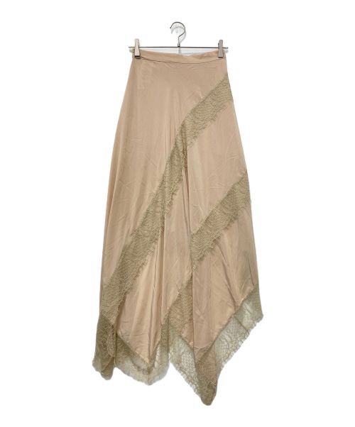 ROKH（ロク）ROKH (ロク) ヘムスカート ベージュ サイズ:34 未使用品の古着・服飾アイテム
