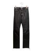 CELINEセリーヌ）の古着「ラムレザーパンツ」｜ブラック