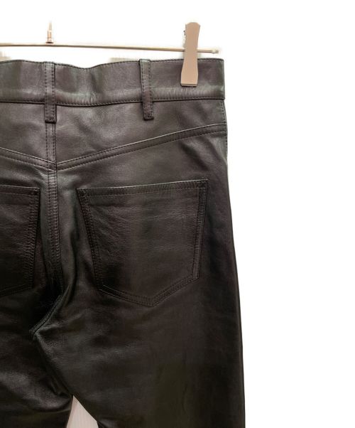 CELINE（セリーヌ）CELINE (セリーヌ) ラムレザーパンツ ブラック サイズ:44の古着・服飾アイテム