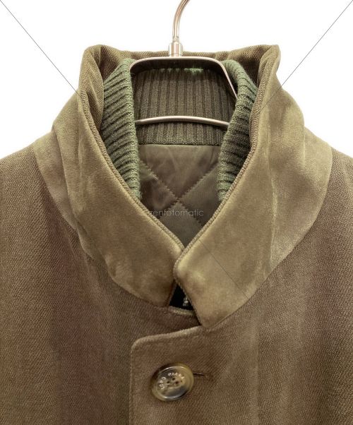 LORO PIANA（ロロピアーナ）LORO PIANA (ロロピアーナ) ライナー付レイヤードコート ブラウン サイズ:52の古着・服飾アイテム