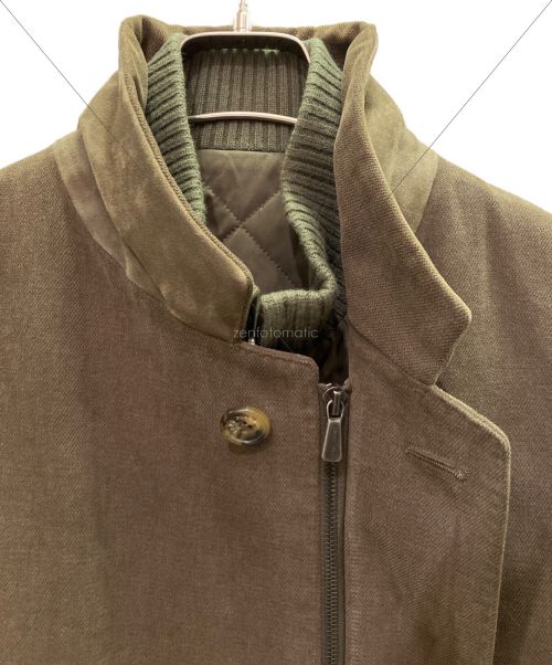 LORO PIANA（ロロピアーナ）LORO PIANA (ロロピアーナ) ライナー付レイヤードコート ブラウン サイズ:52の古着・服飾アイテム