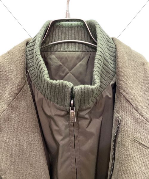 LORO PIANA（ロロピアーナ）LORO PIANA (ロロピアーナ) ライナー付レイヤードコート ブラウン サイズ:52の古着・服飾アイテム