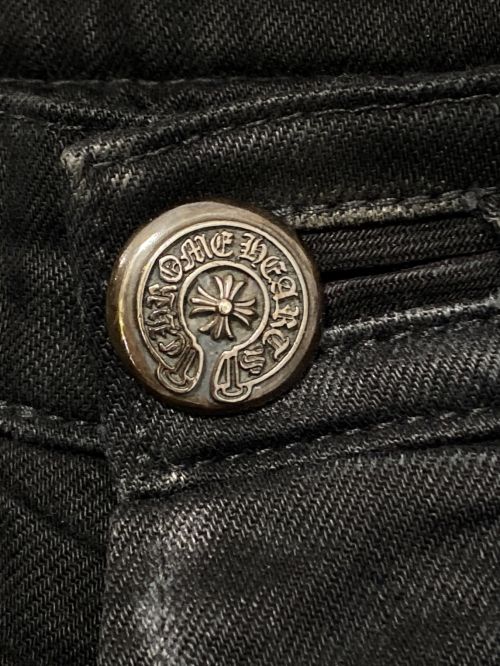 CHROME HEARTS（クロムハーツ）CHROME HEARTS (クロムハーツ) FLEURKNEE DNM PANTS ブラック サイズ:29の古着・服飾アイテム