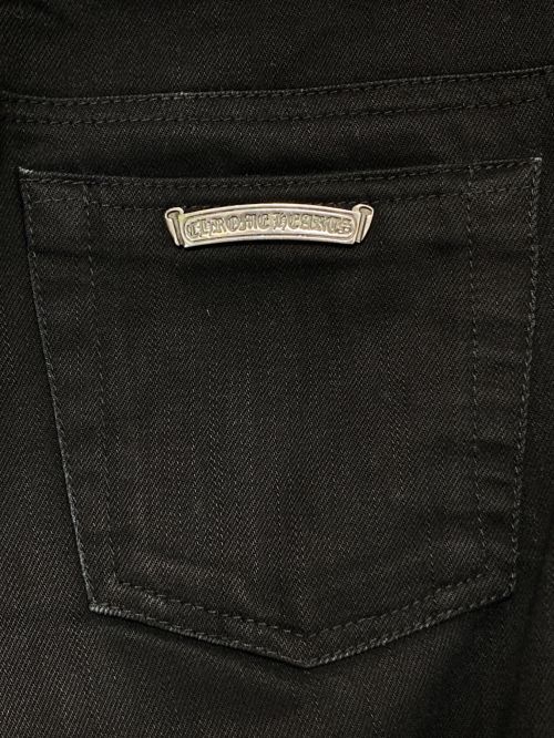 CHROME HEARTS（クロムハーツ）CHROME HEARTS (クロムハーツ) FLEURKNEE DNM PANTS ブラック サイズ:29の古着・服飾アイテム