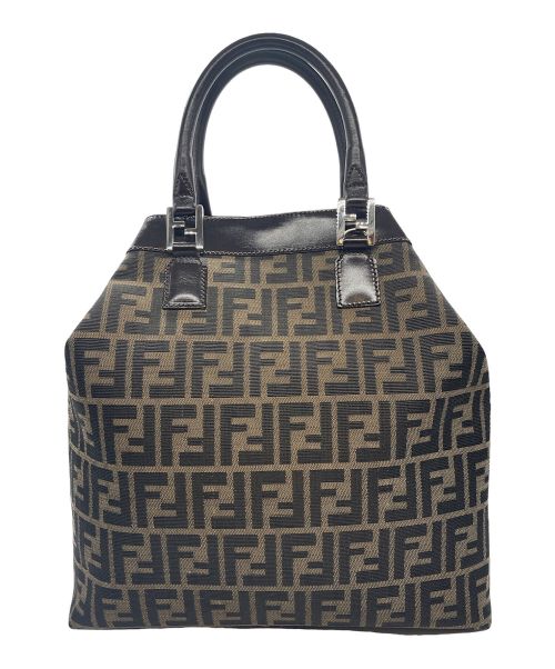 FENDI（フェンディ）FENDI (フェンディ) ズッカ柄ハンドバッグ ブラウンの古着・服飾アイテム