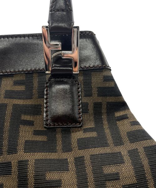 FENDI（フェンディ）FENDI (フェンディ) ズッカ柄ハンドバッグ ブラウンの古着・服飾アイテム