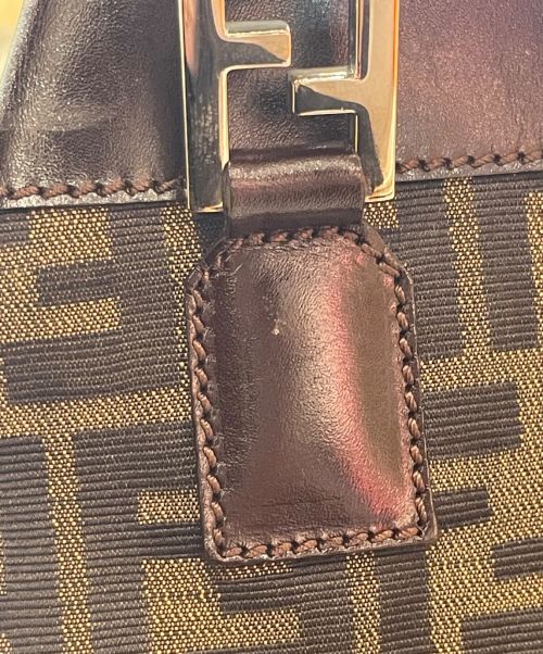 FENDI（フェンディ）FENDI (フェンディ) ズッカ柄ハンドバッグ ブラウンの古着・服飾アイテム