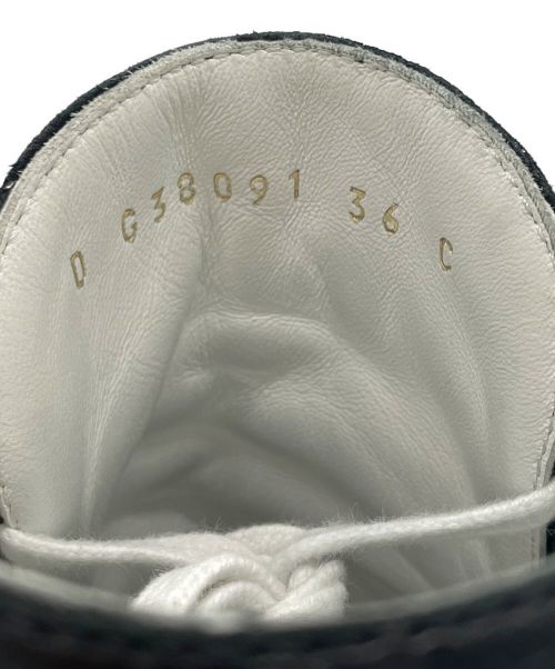 CHANEL（シャネル）CHANEL (シャネル) 厚底ハイカットスニーカー ホワイト×ブラック サイズ:36の古着・服飾アイテム
