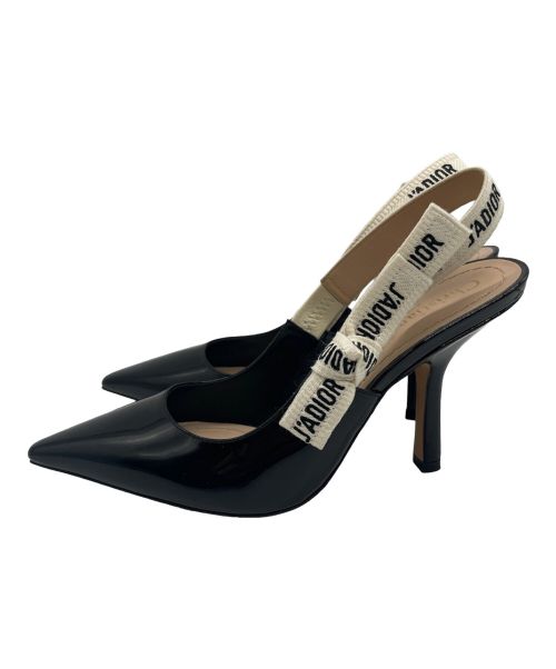 Christian Dior（クリスチャン ディオール）Christian Dior (クリスチャン ディオール) パテントミュール ブラック サイズ:35 1/2の古着・服飾アイテム