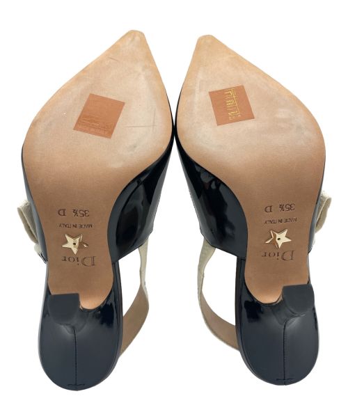 Christian Dior（クリスチャン ディオール）Christian Dior (クリスチャン ディオール) パテントミュール ブラック サイズ:35 1/2の古着・服飾アイテム
