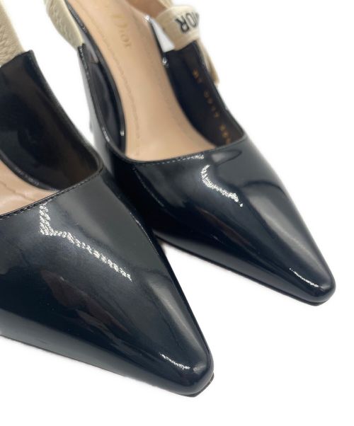 Christian Dior（クリスチャン ディオール）Christian Dior (クリスチャン ディオール) パテントミュール ブラック サイズ:35 1/2の古着・服飾アイテム
