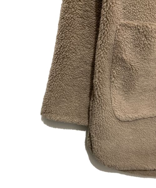 COEL（コエル）COEL (コエル) ボアコクーンコート ライトグレー サイズ:FREEの古着・服飾アイテム