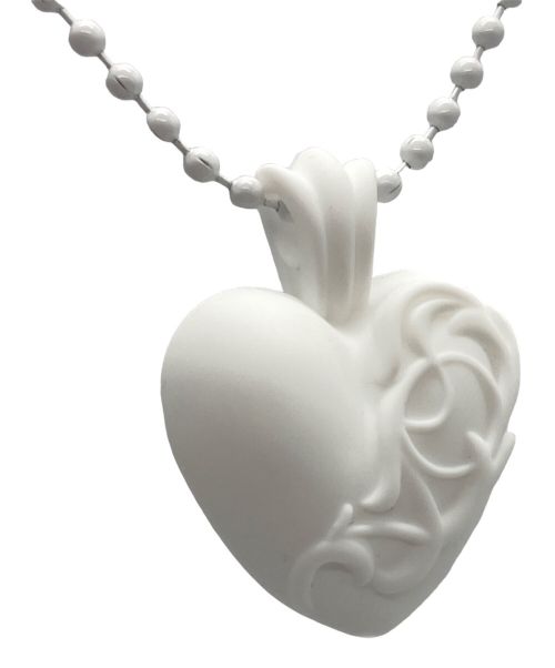 CHROME HEARTS（クロムハーツ）CHROME HEARTS (クロムハーツ) ハートモチーフネックレス ホワイトの古着・服飾アイテム