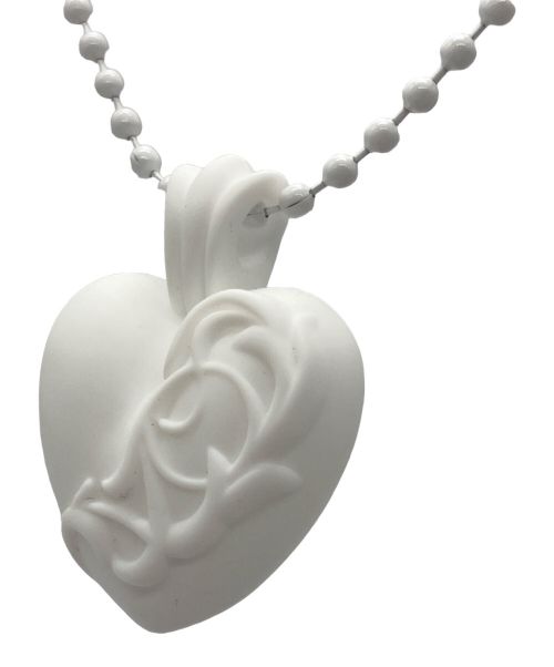 CHROME HEARTS（クロムハーツ）CHROME HEARTS (クロムハーツ) ハートモチーフネックレス ホワイトの古着・服飾アイテム