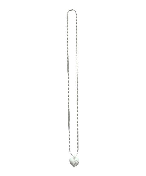 CHROME HEARTS（クロムハーツ）CHROME HEARTS (クロムハーツ) ハートモチーフネックレス ホワイトの古着・服飾アイテム